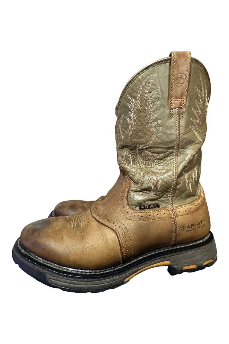 Ariat Workhog Boots Men's Size 13 Wide Soft Toe Waterproof Cowboy Outdoor WP